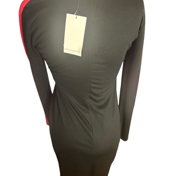 Zara Trafaluc Womens Long Sleeve Crew Neck Fitted Dress - Picture 5 of 8